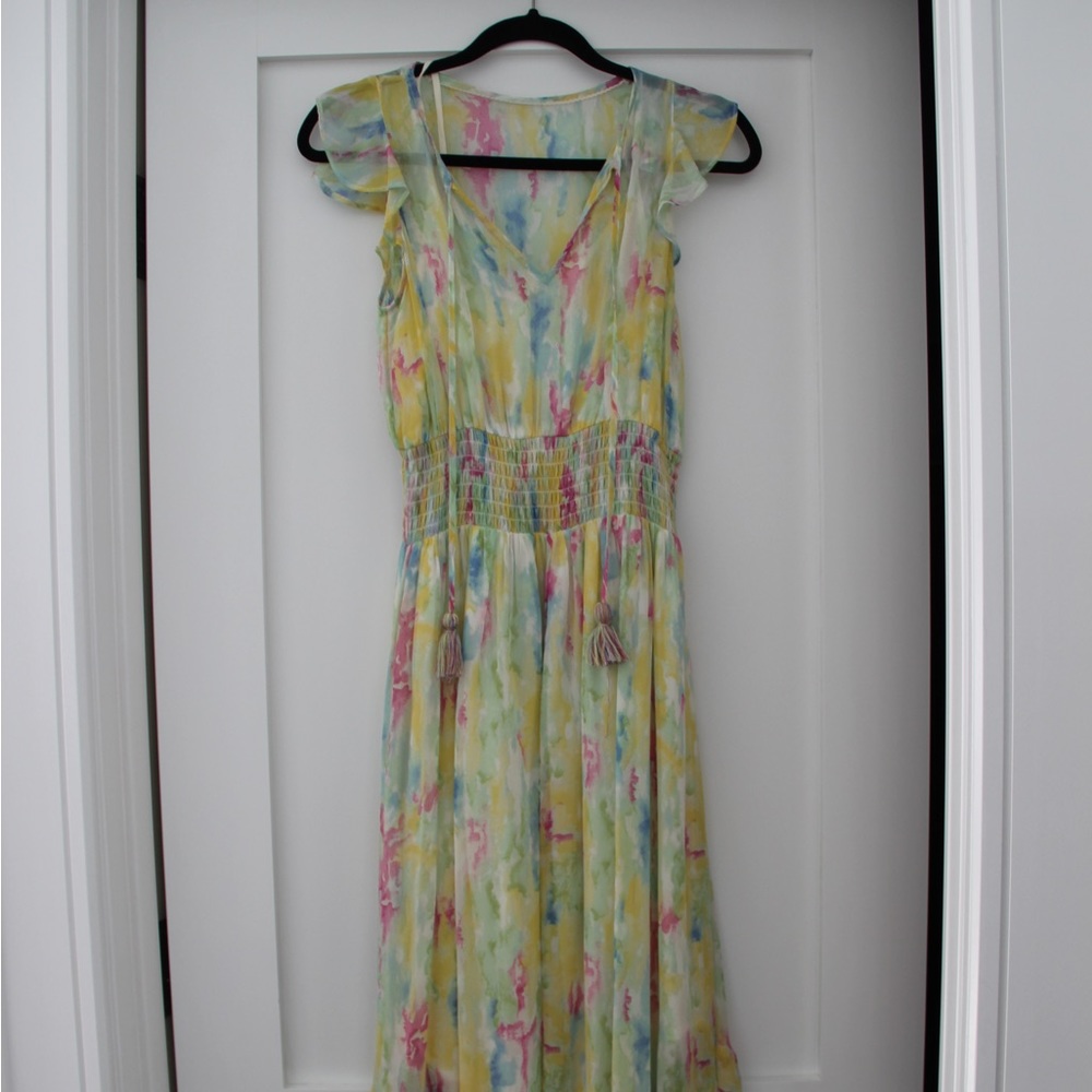 Anthropology pastel maxi dress